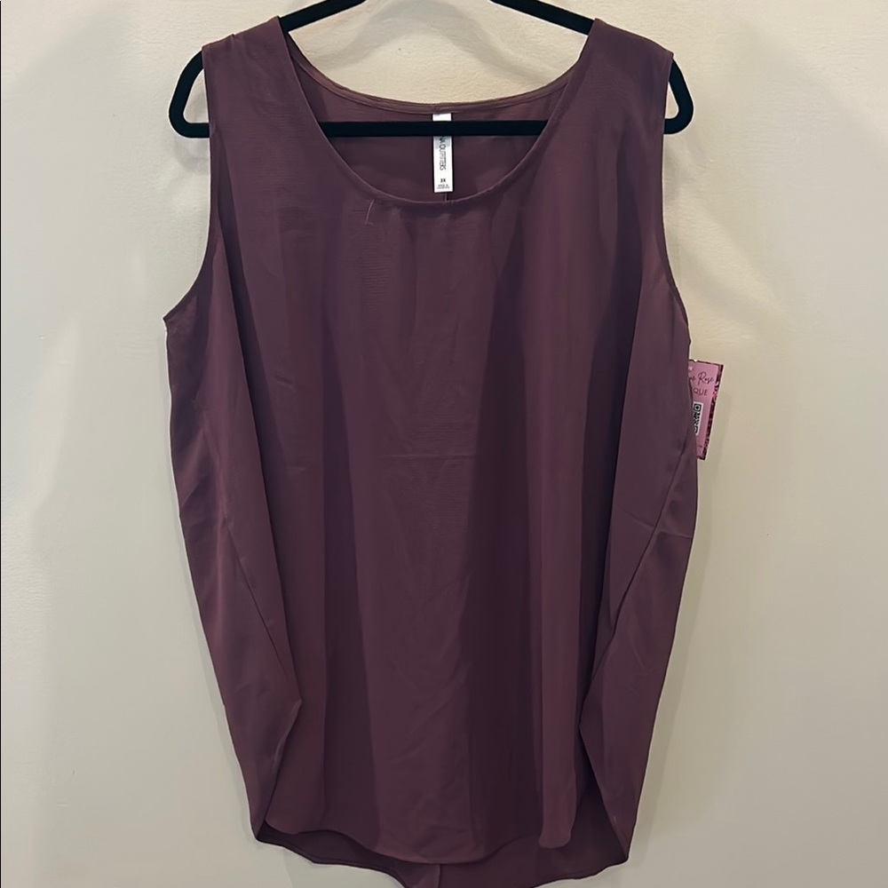 Zenana Outfitters Purple Tank Top Relaxed Fit